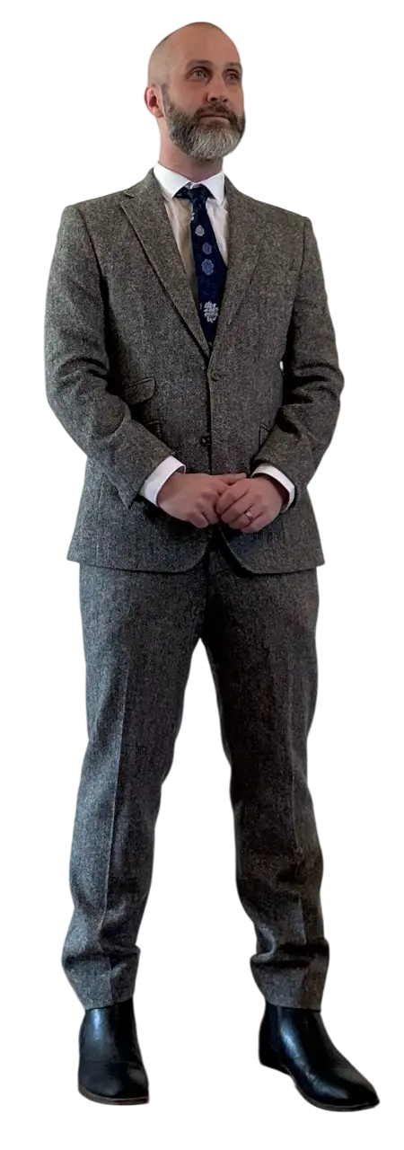 Tobias in smart dress